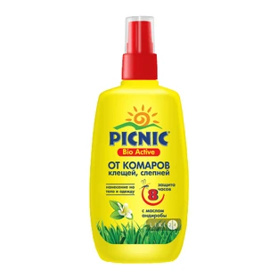 Спрей Picnic Bio Active от комаров и клещей 100 мл