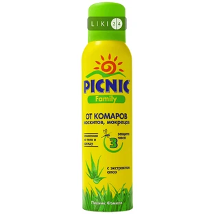 Аэрозоль от комаров Picnic Family 150 мл