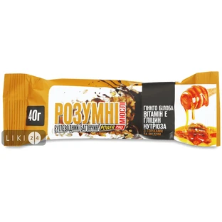 Батончик вуглеводний Power Pro Розумні мюслі з горіхами і медом 40 г