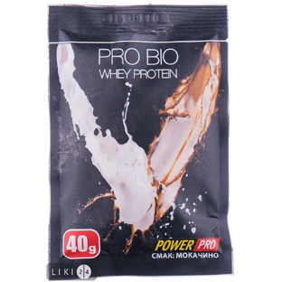 POWER PRO Суміш сивор. білків з пробіотиками смак мокачино 40г 