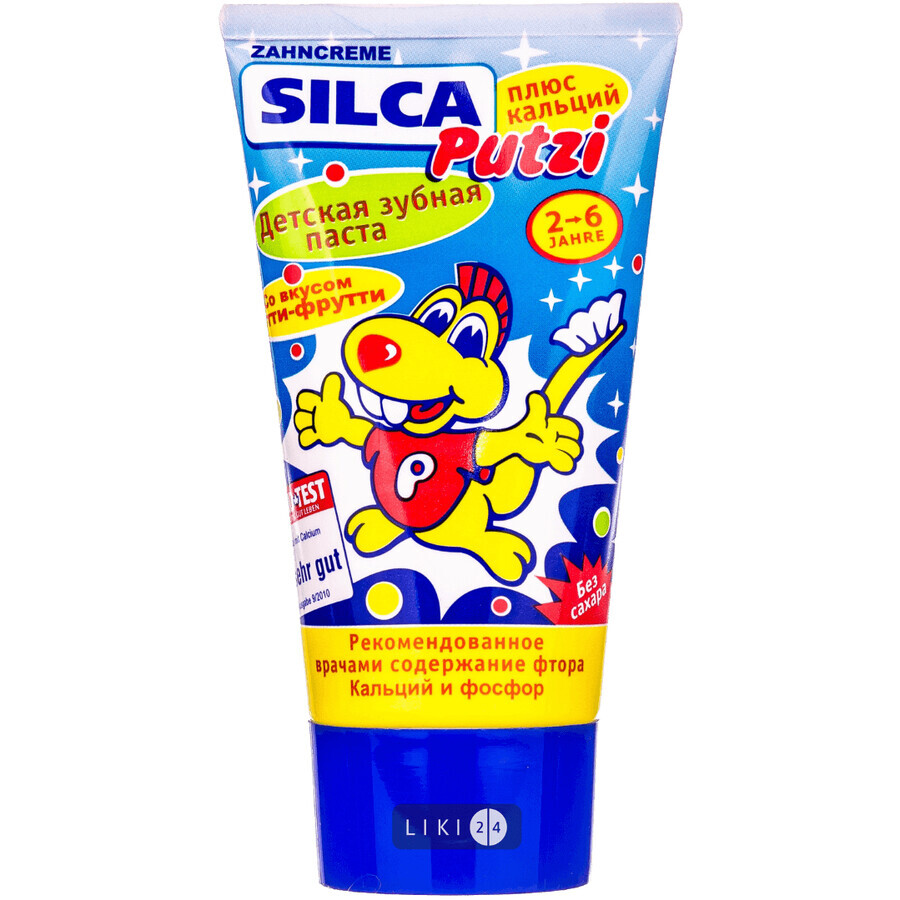SILCA Putzi Зубная паста детская Плюс Кальций 50мл : цены и характеристики