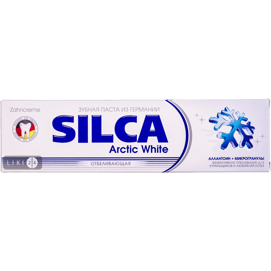 SILCA Зубна паста Arctic White відб. 100мл : ціни та характеристики