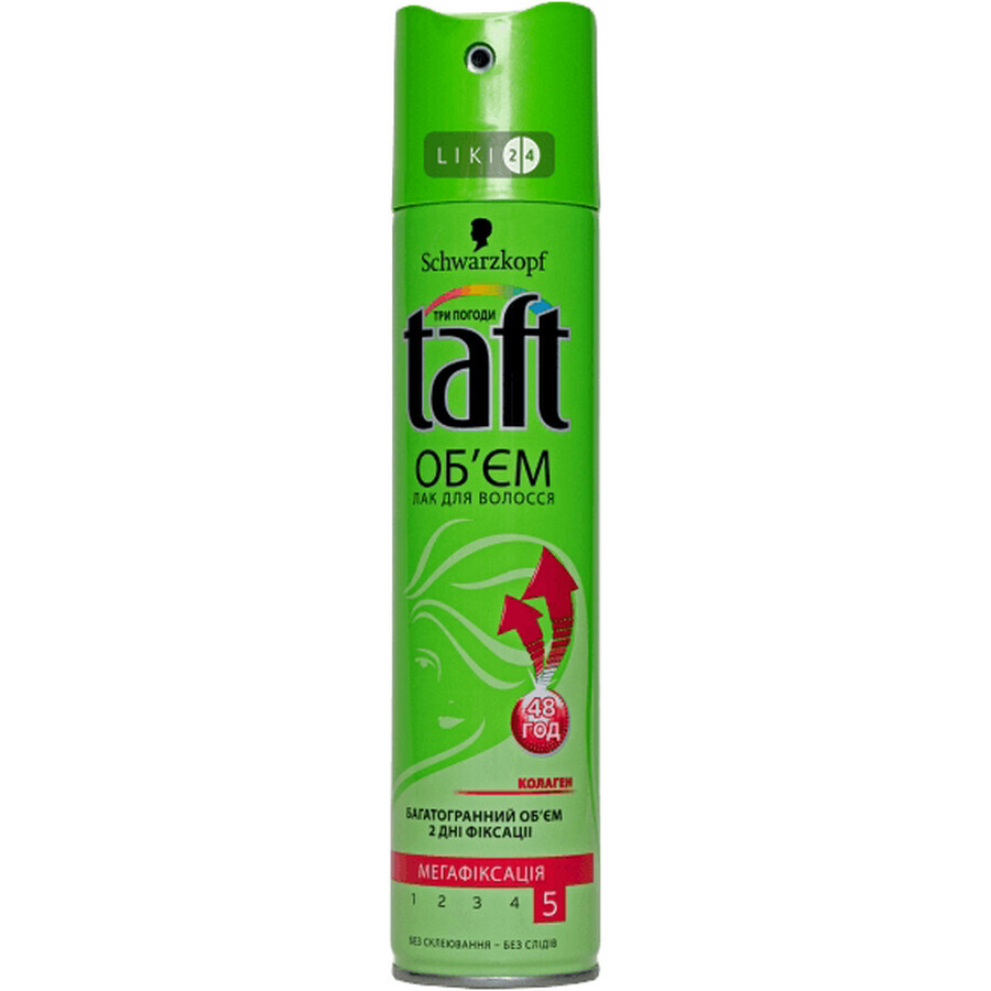 Лак для волос Taft Volume Объем мегафиксация 250 мл : цены и характеристики