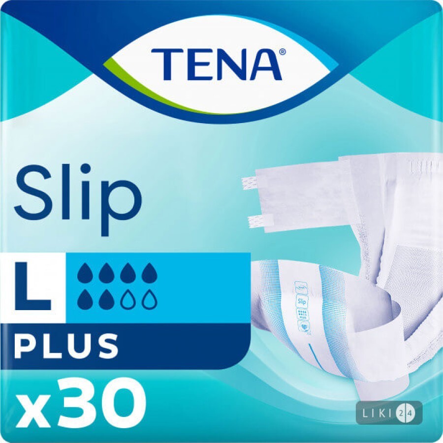 Підгузки для дорослих Tena Slip Plus Large 30 шт: ціни та характеристики