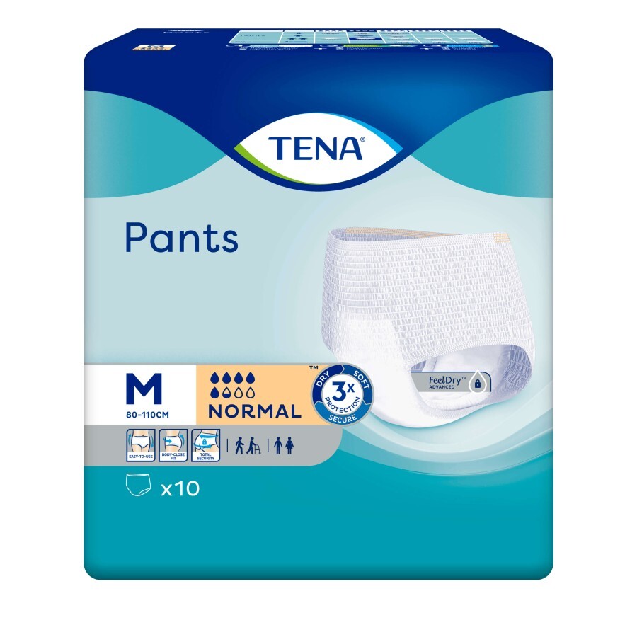 Подгузники-трусики для взрослых Tena Pants Normal Medium 10 шт: цены и характеристики