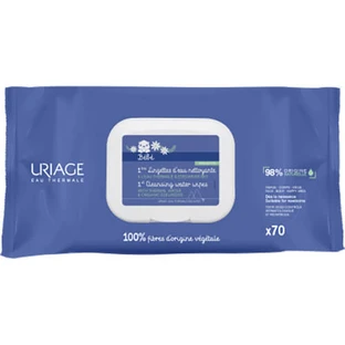 Салфетки с очищающей водой Uriage Bebe 1-st Cleansing Water Wipes, 70 шт.