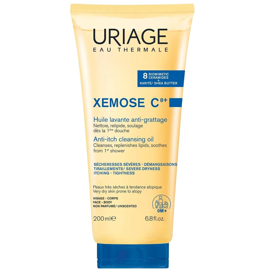 Масло очищающее Uriage Xemose С8+, успокаивающее, 200 мл: цены и характеристики