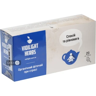 VIDILIGHT HERBS Фиточай Спокойствие и равновесие фильтр-пак. 3г №20 