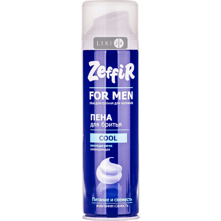 Пена для бритья ZEFFIR Cool Охлаждающая 200 мл