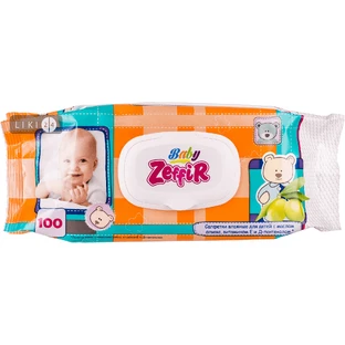 ZEFFIR Серветки вологі дитячі №100 