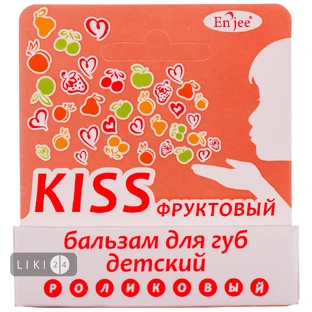 Бальзам для губ Enjee Kiss Фруктовий дитячий 6 мл