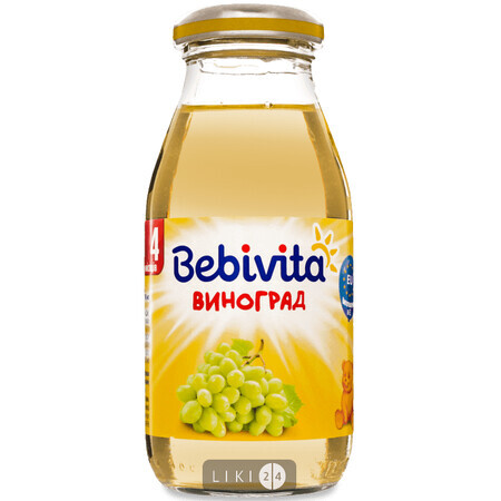Бебивита 1653 Напиток фруктовый Виноград 200мл 