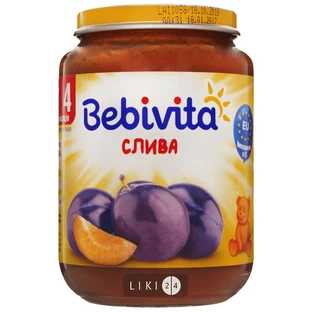 Бебивита 1690 Пюре фруктовое Слива 190г 