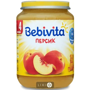 Бебівіта 1691 Пюре фруктове Персик 190г 