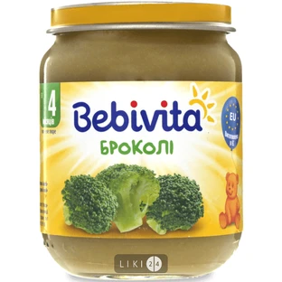 Бебивита 1702 Пюре овощное Брокколи 125г 