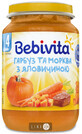 Пюре Bebivita Тыква Морковь Говядина овоще-мясное, 190 г
