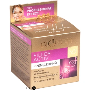 Крем для обличчя Біокон Professional Effect Filler Activ 55+ Денний, 50 мл
