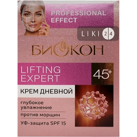 Крем для лица Биокон Professional Effect Lifting Expert 45+ Дневной, 50 мл: цены и характеристики