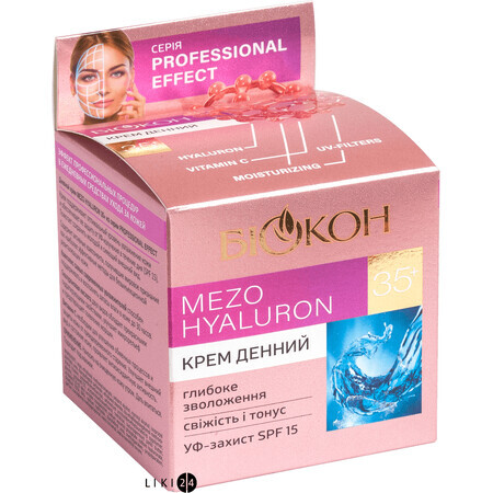 Крем для обличчя Біокон Professional Effect Mezo Hyaluron 35+ Денний, 50 мл
