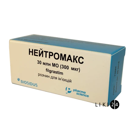 Нейтромакс р-н д/ін. 30 млн МО фл.: ціни та характеристики