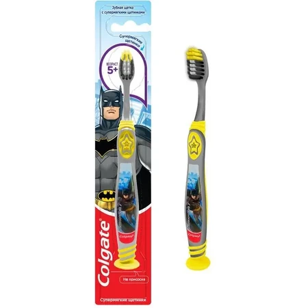Зубная щетка Colgate Barbie/Batman/Человек-паук для детей от 5 лет: цены и характеристики