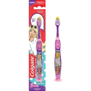 Зубная щетка Colgate Barbie/Batman/Человек-паук для детей от 5 лет