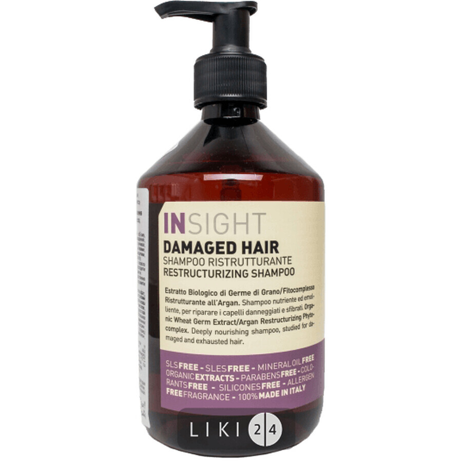 Шампунь Insight Відновлюючий для пошкодженого волосся, 500 мл: ціни та характеристики