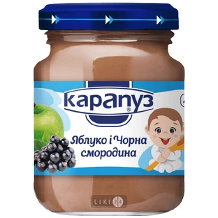 Пюре Карапуз Яблуко і чорна смородина, 125 г