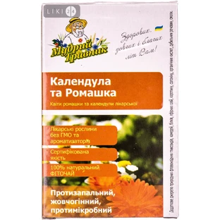 Мудрий Травник Фіточай Календула / Ромашка 40г 
