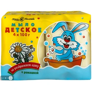 Детское мыло Невская Косметика с экстрактом ромашки 4 х 100 г