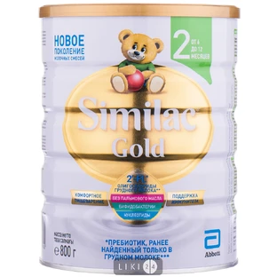 Смесь Similac Gold 2 молочная для детей от 6 месяцев, 800 г 