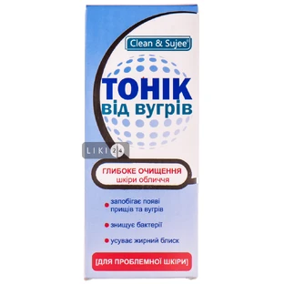 Тонік для проблемної шкіри Clean&Sujee Проти вугрів 100 мл