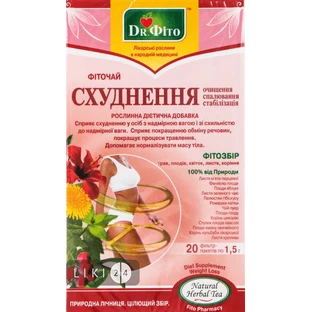 Фіточай Доктор Фіто Схуднення фільтр-пакет 1.5 г 20 шт