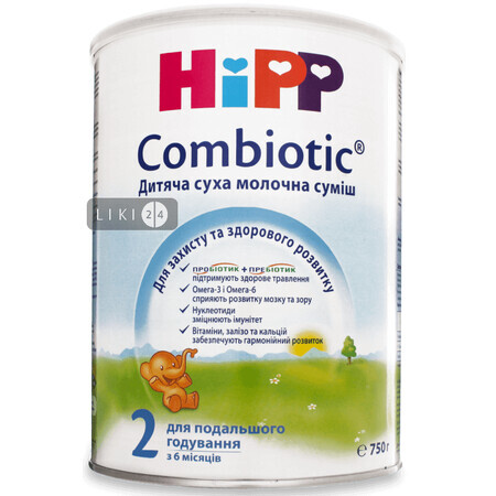 Дитяча суха молочна суміш HiPP Combiotiс 2 для подальшого годування 750 г 
