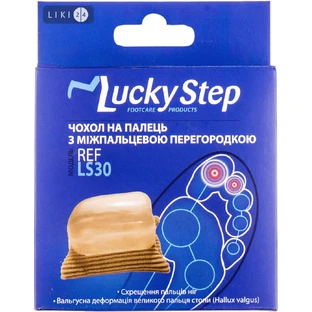 Чохол на палець Lucky Step LS30 з міжпальцевою перегородкою