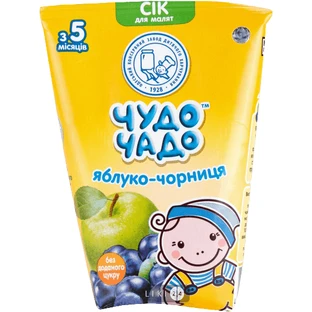Сік ЧУДО-ЧАДО яблучно-чорничний 125 мл 