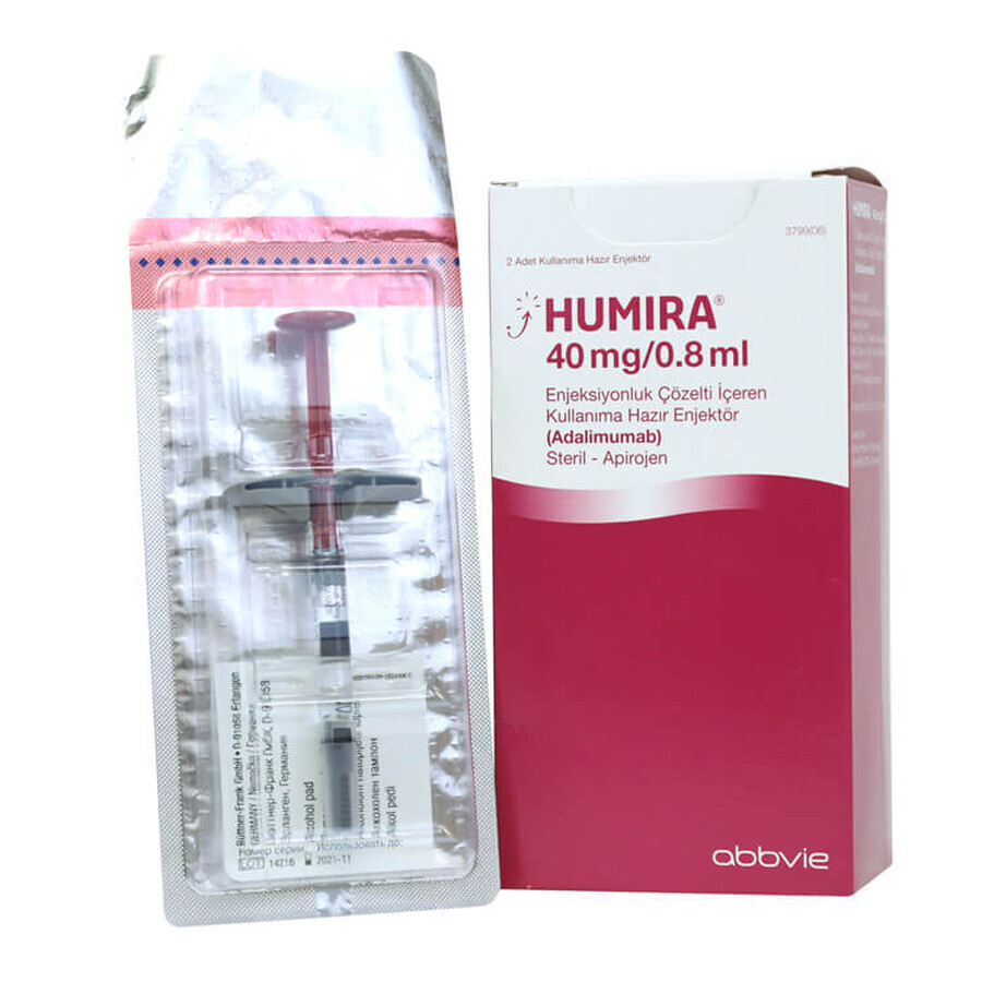 Хумира р-р д/ин. 40 мг/0,8 мл шприц, в компл. с салфетками №2: цены и характеристики