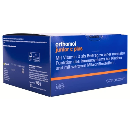 Orthomol Junior C Plus Orange для повышения иммунитета таблетки жевательные с витамином С, Д, цинком на курс 30 дней: цены и характеристики