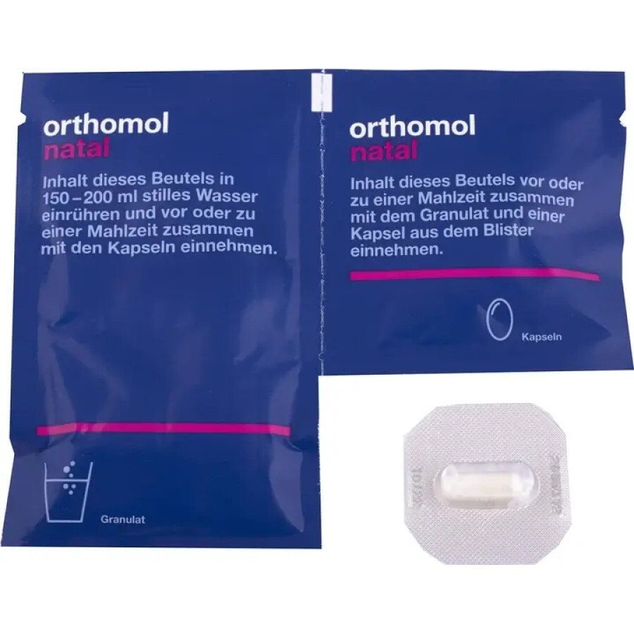 Orthomol Natal вітаміни для вагітних гранули, 30 днів: ціни та характеристики