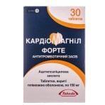 Кардіомагніл Форте 150 мг таблетки, №100: ціни та характеристики