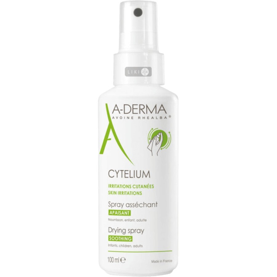 Спрей для шкіри обличчя і тіла A-Derma Cytelium підсушувальний і заспокійливий 100 мл: ціни та характеристики