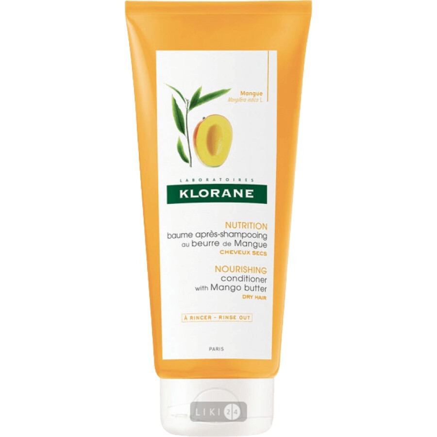 Бальзам для волосся Klorane Поживний з маслом манго, 200 мл: ціни та характеристики