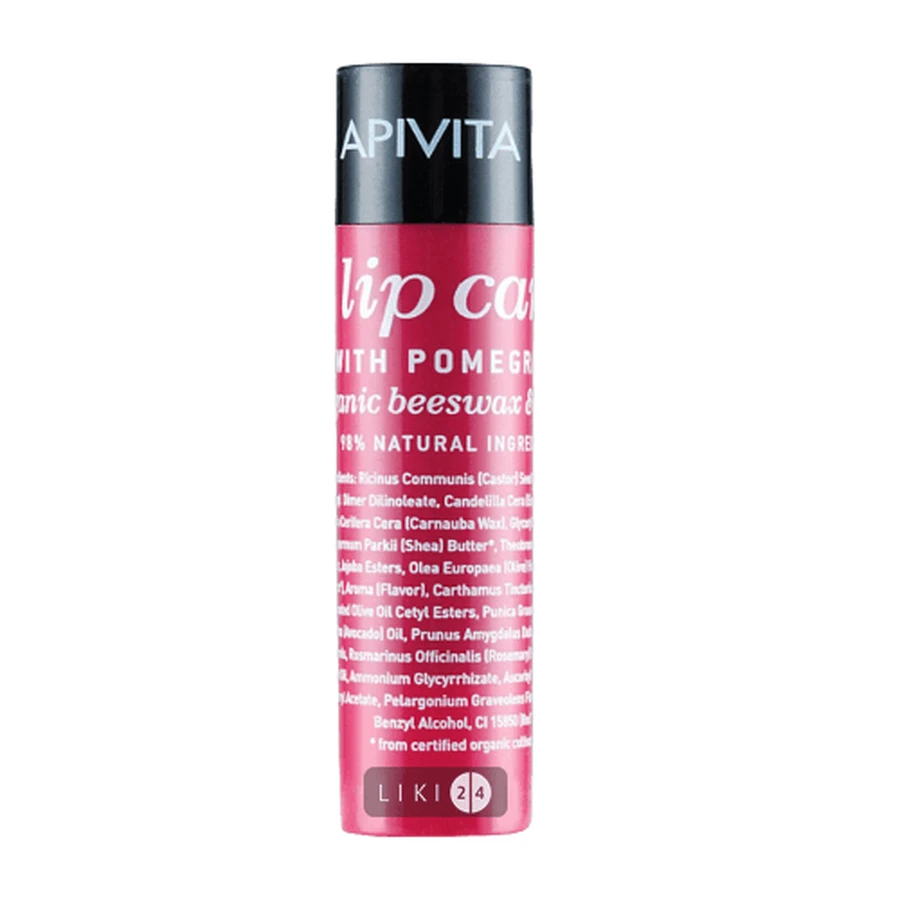 Бальзам для губ Apivita Lip Care с пчелиным воском и гранатом 4.4 г: цены и характеристики