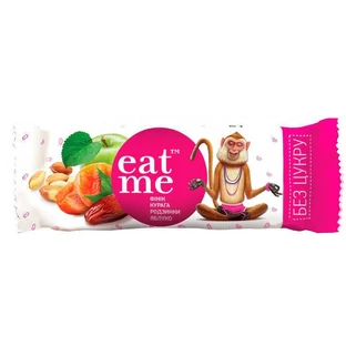 Батончик EatMe Курага, Финики, Яблоки, Орехи в вафле, 30 г