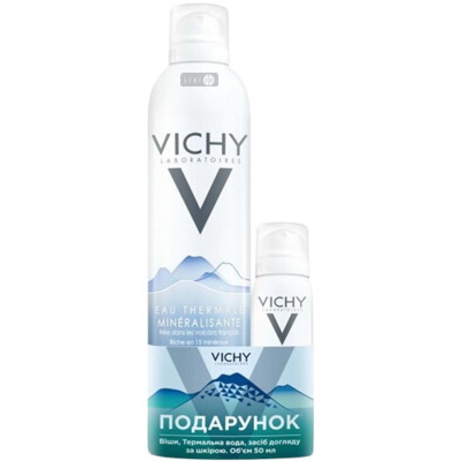 Набір Vichy Вода термальна 150 мл + 50 мл в подарунок: ціни та характеристики