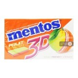 Жувальна гумка Mentos 3D Лимон-грейпфрут-апельсин 33г (15х12)