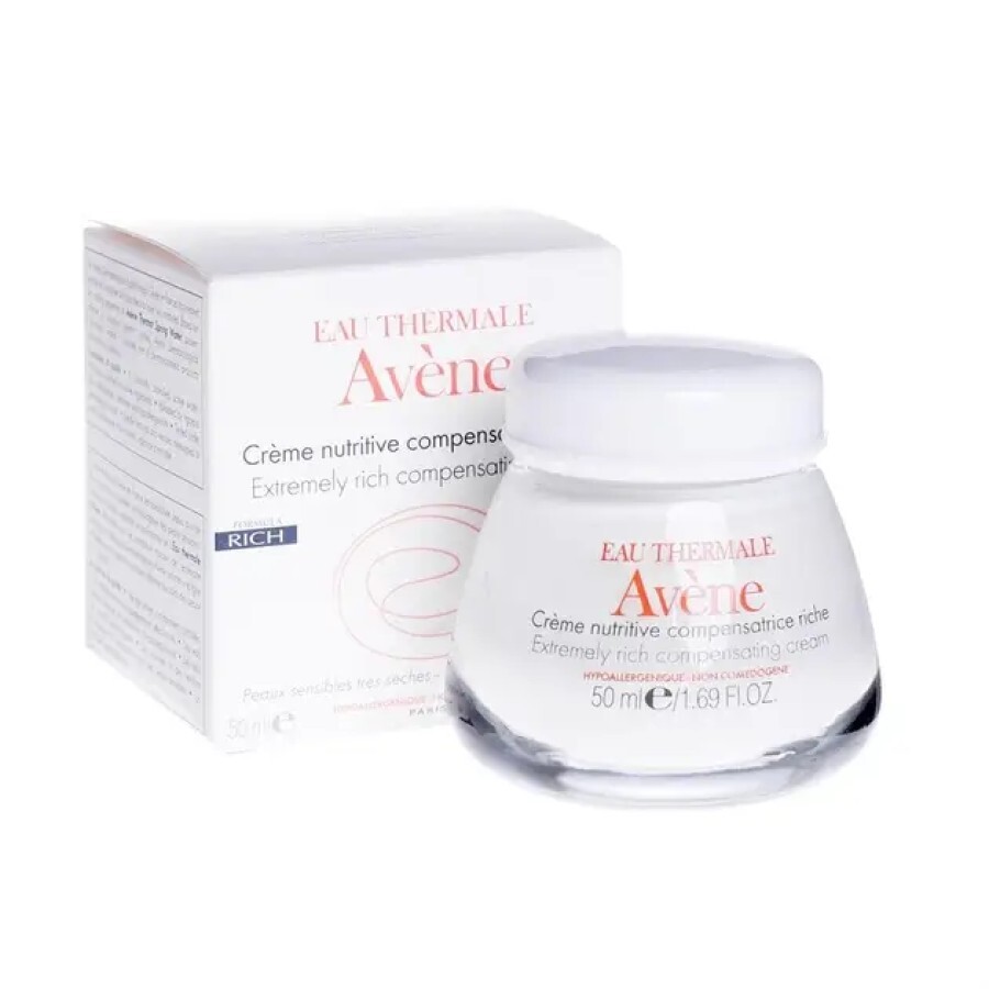 Крем для обличчя Avene Soins Essentiels Rich Compensating Cream живильний для відновлення гідробалансу, 50 мл: ціни та характеристики