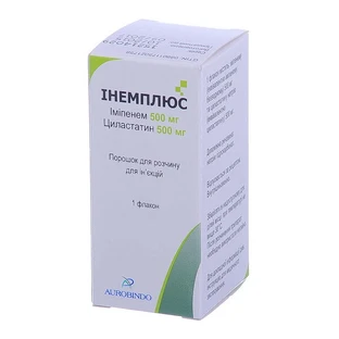 Инемплюс пор. д/р-ра д/ин. 500 мг + 500 мг фл.