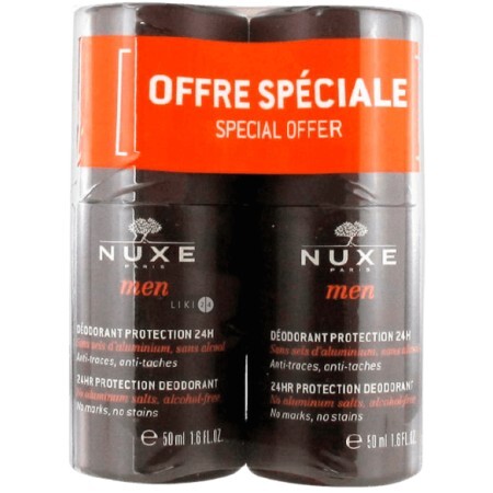 Набір дезодорантів Nuxe Men 24hr Protection Deodorant 2 х 50 мл