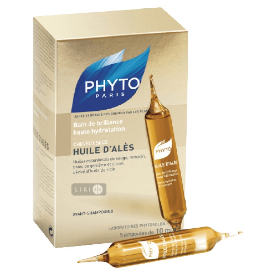 Масло для волос Phyto Алеса лечебный комплекс для сухих волос 5 шт по 10 мл: цены и характеристики